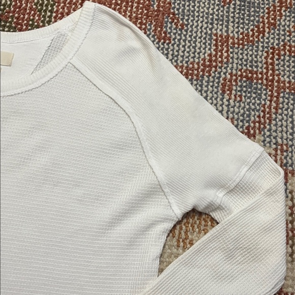 Tna (Talula National Athletics) White Thermal Knit Long Sleeve Top– XS | EUC - Picture 6 of 9